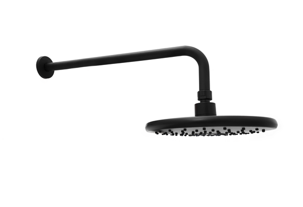 Смеситель Душ ВСТРАИВАЕМЫЙ SANTREK AQUA-1050  (SAP-1050) круглая лейка, черный (диаметр троп лейки 22.5см)