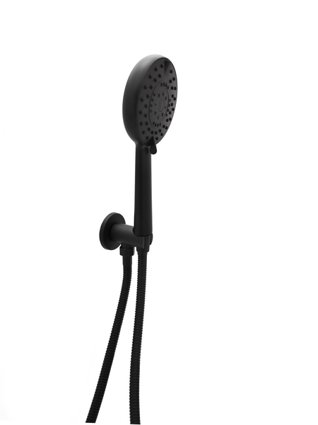 Смеситель Душ ВСТРАИВАЕМЫЙ SANTREK AQUA-1050  (SAP-1050) круглая лейка, черный (диаметр троп лейки 22.5см)