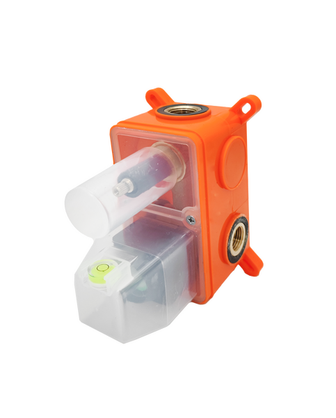 Смеситель Душ ВСТРАИВАЕМЫЙ SANTREK AQUA-1052  (SAP-1052) квадратная лейка, черный (троп лейка 25х25см)