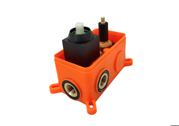 Смеситель Душ ВСТРАИВАЕМЫЙ SANTREK AQUA-1052  (SAP-1052) квадратная лейка, черный (троп лейка 25х25см)