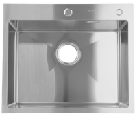 Мойка нерж врезная SANTREK AQUA PRO 600х500х220 т 3,0 САТИН D6050HS (+ сифон + дозатор) + КОЛАНДЕР 440х220 В ПОДАРОК!!!