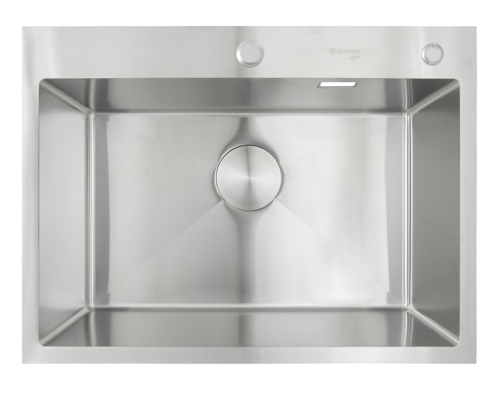 Мойка нерж врезная SANTREK AQUA PRO 650х480х220 т 3,0 САТИН D6548HS (+ сифон +дозатор) + КОЛАНДЕР 420х220 В ПОДАРОК_ АКЦИЯ !!!