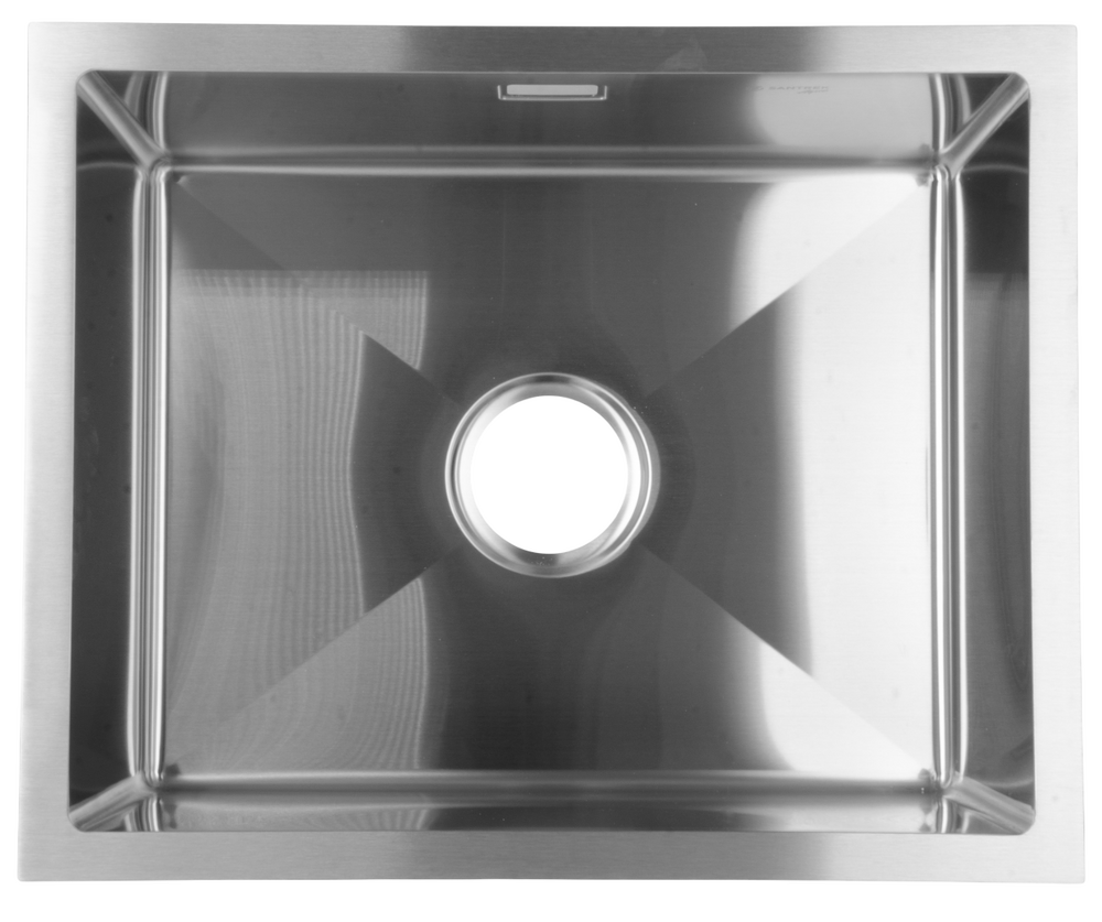 Мойка нерж врезная SANTREK AQUA PRO 540х440х220 т 3,0 САТИН D5444HS ПОДСТОЛЬНЫЙ и ОБЫЧНЫЙ МОНТАЖ (+ сифон )