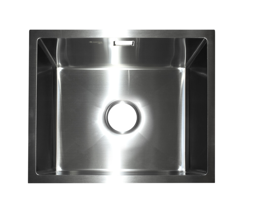Мойка нерж врезная SANTREK AQUA PRO 540х440х220 т 3,0 САТИН D5444HS ПОДСТОЛЬНЫЙ и ОБЫЧНЫЙ МОНТАЖ (+ сифон )