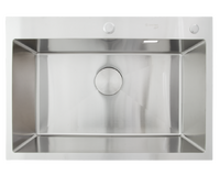 Мойка нерж врезная SANTREK AQUA PRO 700х480х220 т 3,0 САТИН D7048HS (+ сифон + дозатор) + КОЛАНДЕР 420х220 В ПОДАРОК!!!