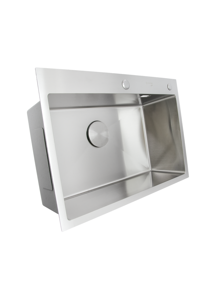 Мойка нерж врезная SANTREK AQUA PRO 700х480х220 т 3,0 САТИН D7048HS (+ сифон + дозатор) + КОЛАНДЕР 420х220 В ПОДАРОК!!!