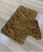 Коврик д/ванны 2 предм. ZALEL MRAMOR 60х100+50х60  brown коричневый