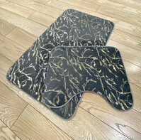 Коврик д/ванны 2 предм. ZALEL MRAMOR 60х100+50х60 grey серый