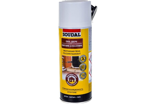 Монтажная пена SOUDAL ручная 12*300 мл (арт.103826)