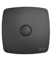 Вентилятор ERA DICITI D100 RIO 4C Matt black канальный осевой вытяжной с обратным клапаном декоративный (матовый чёрный) 