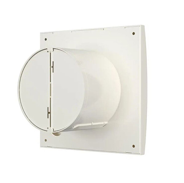 Вентилятор ERA DICITI D100 AURA 4C Ivory канальный осевой вытяжной с обратным клапаном, декоративная решетка (бежевый)