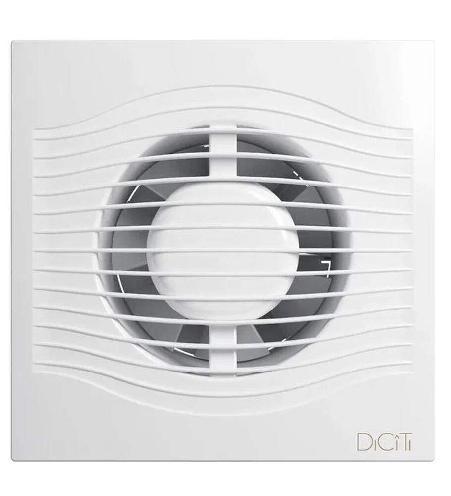 Вентилятор ERA DICITI D100 SLIM 4C канальный осевой вытяжной с обратным клапаном, декоративная решетка