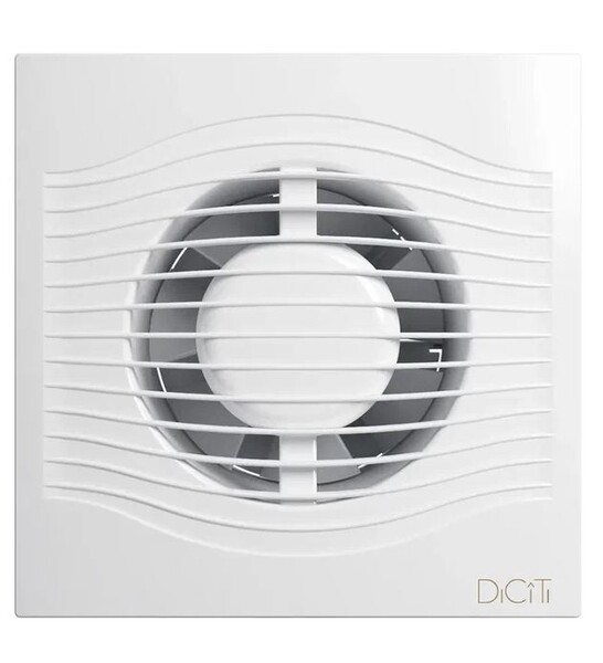 Вентилятор ERA DICITI D100 SLIM 4C канальный осевой вытяжной с обратным клапаном, декоративная решетка