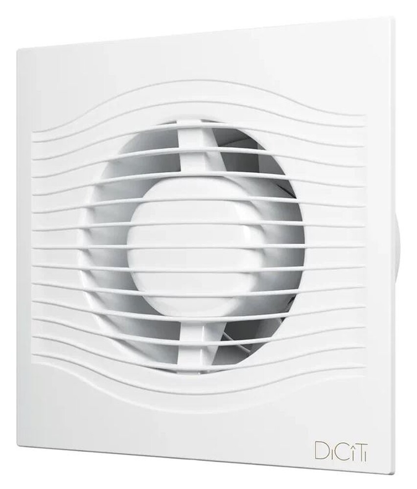 Вентилятор ERA DICITI D100 SLIM 4C канальный осевой вытяжной с обратным клапаном, декоративная решетка