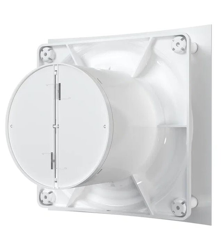 Вентилятор ERA D125 QUADRO 5C канальный осевой вытяжной с обратным клапаном, декор. решетка 