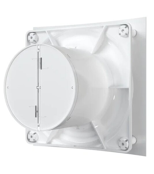 Вентилятор ERA D125 QUADRO 5C канальный осевой вытяжной с обратным клапаном, декор. решетка 