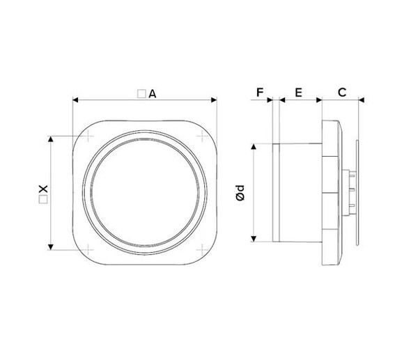Вентилятор ERA D125 DISC 5 накладной осевой вытяжной 