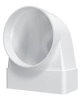 Соединитель угловой 90* плоск. воздуховода с фланц.воздухораспред. ERA 60х120 / D100 (612СК10ФП)