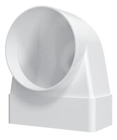 Соединитель угловой 90* плоск. воздуховода с круглым ERA 60х120 / D100 (612СК10КП)