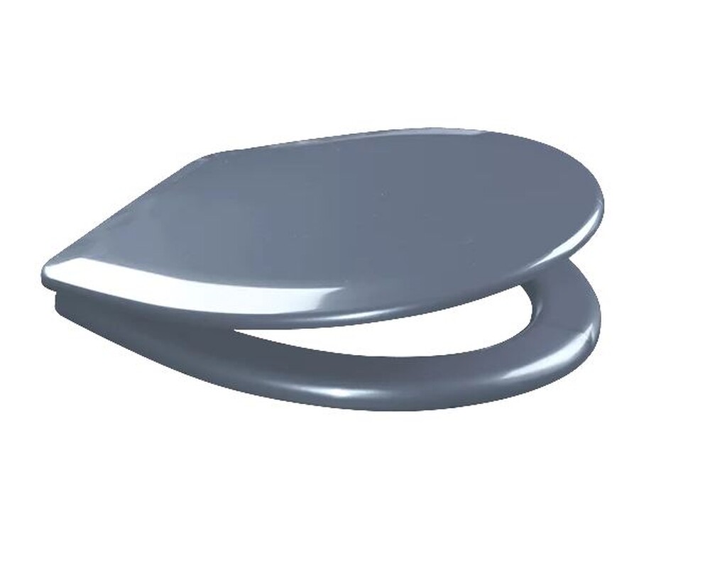 Сиденье д/унитаза унив. ОРИО К-12 регулируемое металлик (360х420мм ,  межосевое 160мм)