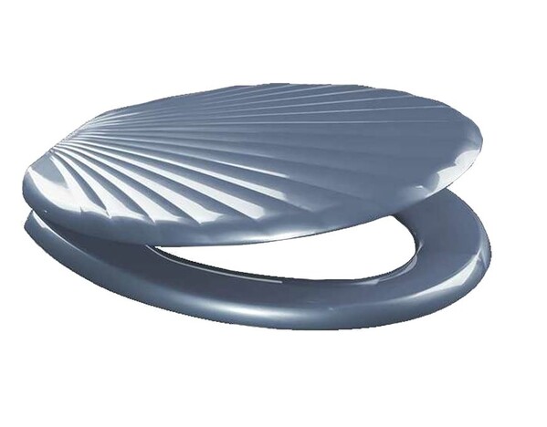 Сиденье д/унитаза унив. ОРИО ЛЮКС КР3-12 металлик (360х420мм ,  межосевое 160мм)