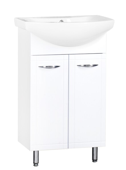 Подстолье SANTREK HOME "Мальта-65" (Белый) 2 двери под умывальник "Балтика-65" 600х800х314