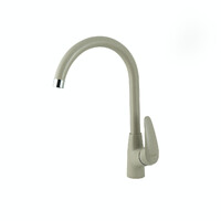 LM0405PGR Смеситель для кухни LEMARK Linara  с высоким поворотным изливом ГРЕЙ (в цвет моек LEMARK)