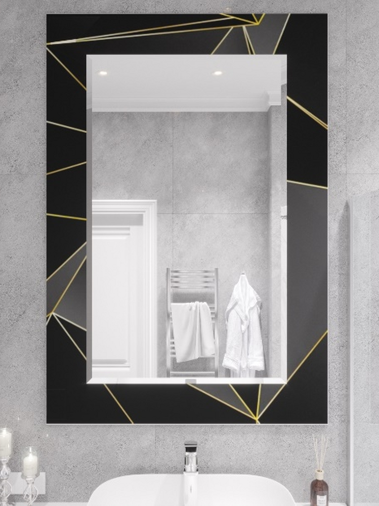 Зеркало SANTREK HOME (фотопечать) "Оникс" 550х800мм (прямоугольное)