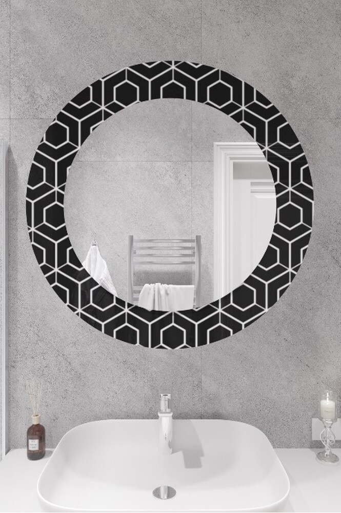 Зеркало SANTREK HOME (фотопечать) "Сицилия" 700х700мм (круг)