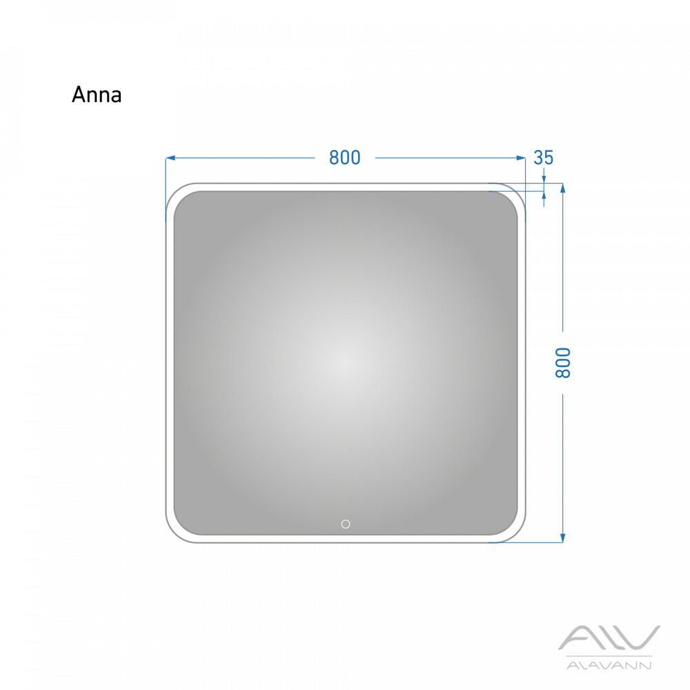 Зеркало ANNA - 80 Alavann