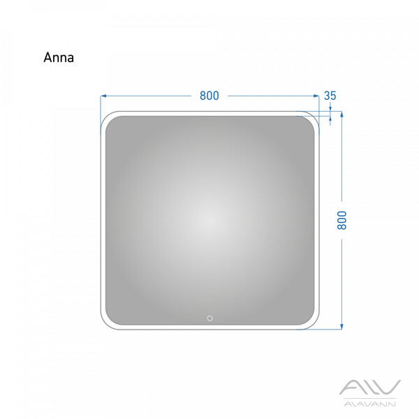 Зеркало ANNA - 80 Alavann