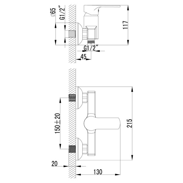 LM1503C plus Grace Смеситель для душа, с аксессуарами, хром LEMARK
