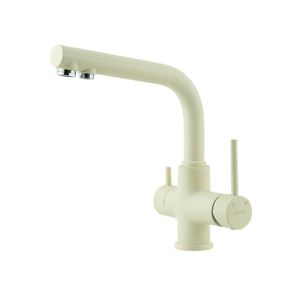 LM3061PSH Смеситель для кухни LEMARK Comfort с подключением к фильтру питьевой воды ШАМПАНЬ (в цвет моек LEMARK)