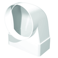 Соединитель плоского канала с круглым УГЛОВОЙ SANTREK AIR СК125ФП 60204