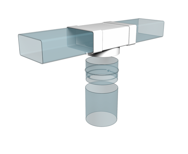 Тройник плоский с выходом на фитинг SANTREK AIR ТФ125П 60204