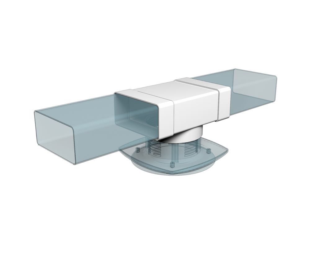 Тройник плоский с выходом на фитинг SANTREK AIR ТФ125П 60204