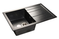Мойка для кухни GranFest Композит QUADRO 780L чаша+крыло 770*495 мм (Q-780L черный)