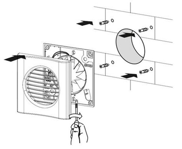 Вентилятор ZERNBERG 100 Zircon TURBO V (осевой, 16Вт, 120 м3/ч)