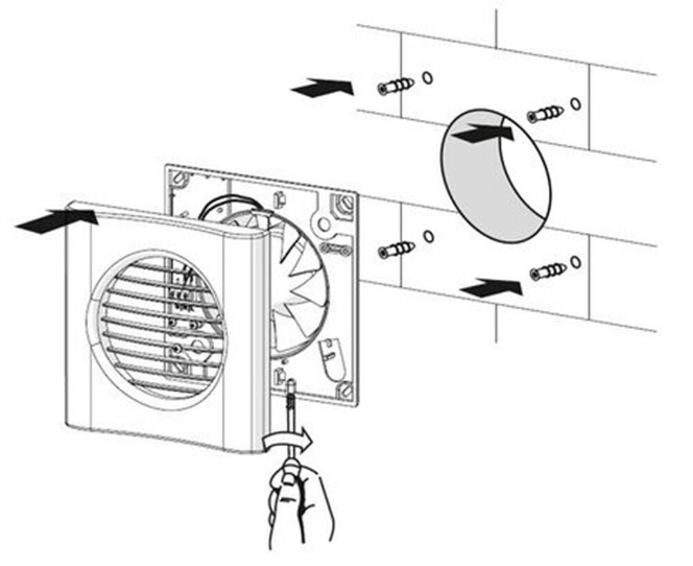 Вентилятор ZERNBERG 100 Zircon V (осевой, 14Вт, 98 м3/ч)