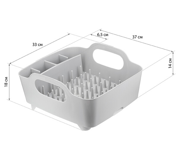 Сушилка для посуды ИЗЛИ Белый ("М-пластика") (М 1177) 