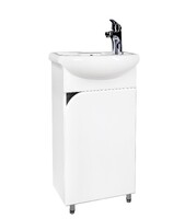 Подстолье SANTREK HOME "Сура-40" (Белый) 1 дверь под умывальник "Азов-40" 375х800х201