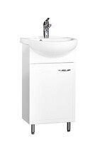 Подстолье SANTREK HOME "Мальта-45" (Белый) 1 дверь под умывальник "Азов-45" 415х800х280