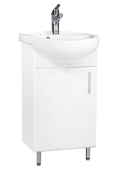 Подстолье SANTREK HOME "Марта-45" (Белый) 1 дверь под умывальник "Азов-45" 415х800х280