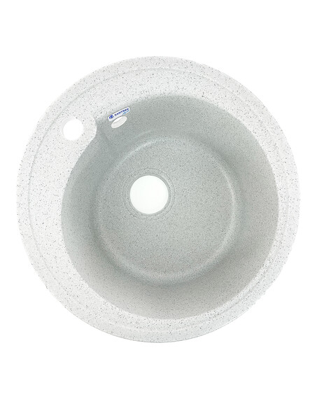 Мойка SANTREK AQUA PRO ROUND SA-R450 D=443 мм, круглая (серый-310) (+сифон)