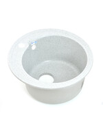 Мойка SANTREK AQUA PRO ROUND SA-R450 D=443 мм, круглая (серый-310) (+сифон)