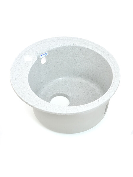 Мойка SANTREK AQUA PRO ROUND SA-R450 D=443 мм, круглая (серый-310) (+сифон)