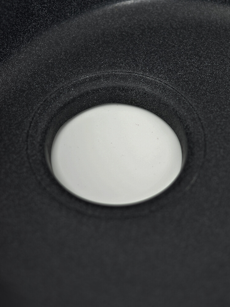 Мойка SANTREK AQUA PRO ROUND SA-R450 D=443 мм, круглая (черный-308) (+сифон)