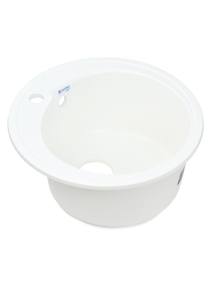 Мойка SANTREK AQUA PRO ROUND SA-R450 D=443 мм, круглая (иней-321) (+сифон)