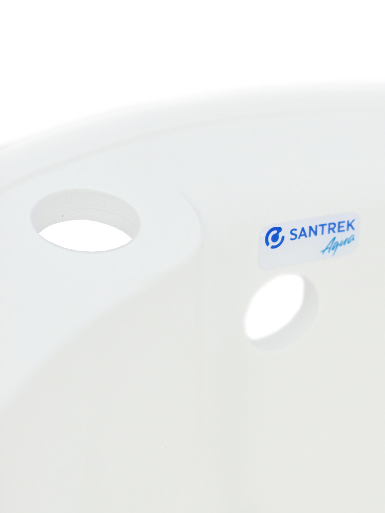 Мойка SANTREK AQUA PRO ROUND SA-R450 D=443 мм, круглая (иней-321) (+сифон)