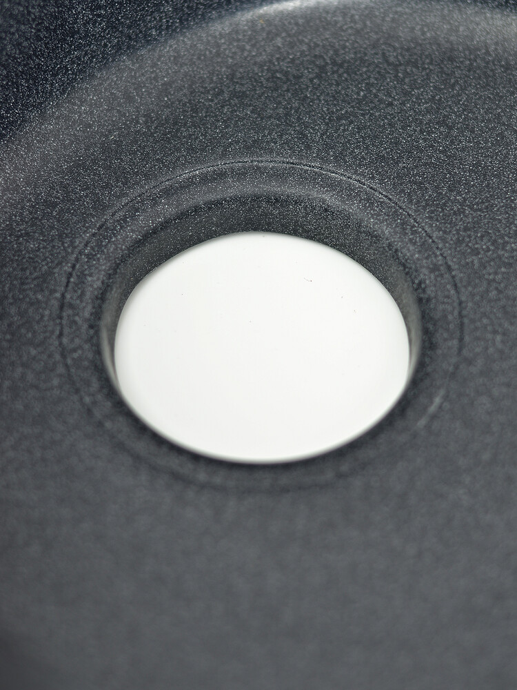 Мойка SANTREK AQUA PRO ROUND SA-R450 D=443 мм, круглая (графит-309) (+сифон)